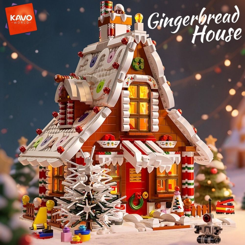 Home Fragrance Gingerbread - KAVOWORLD 1614 Peças Conjunto de Blocos