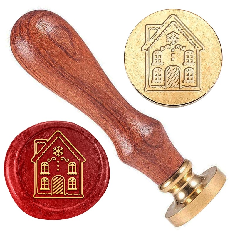 Home Fragrance Gingerbread - Gingerbread House Wax Sealing Stamp, Cabeça
