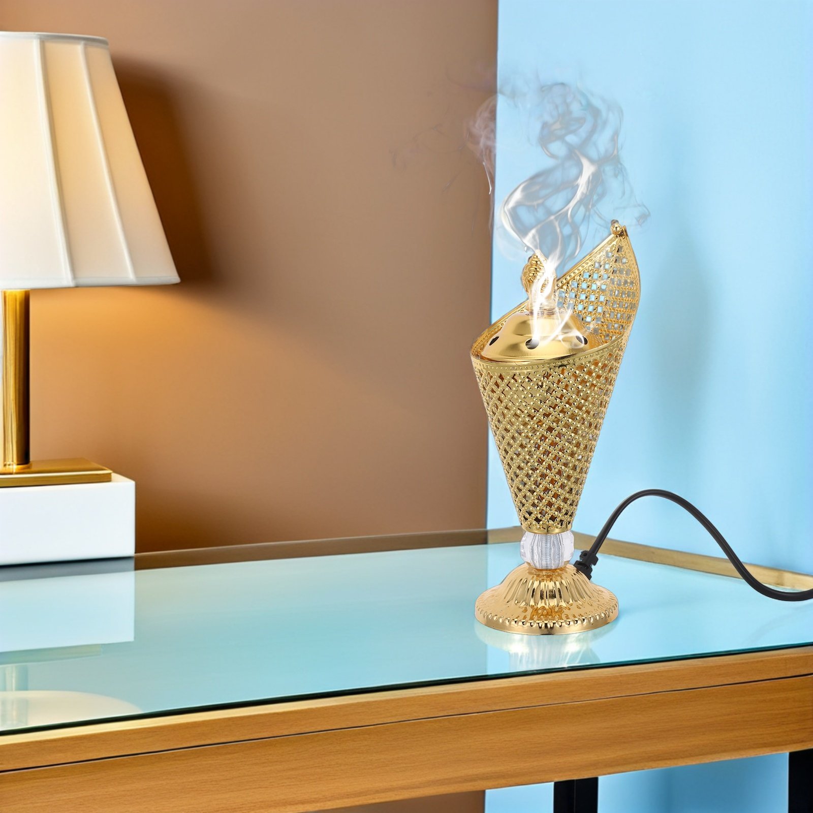 Home Fragrance Plug In - Queimador de Incenso Elétrico de Metal