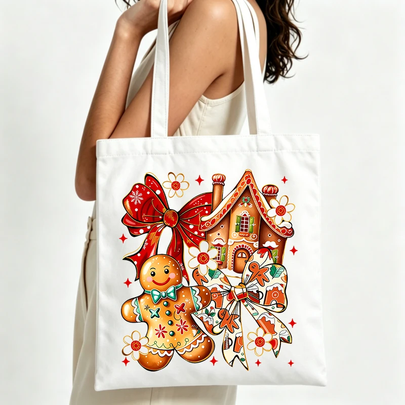 Home Fragrance Gingerbread - Sacola de lona com estampa de