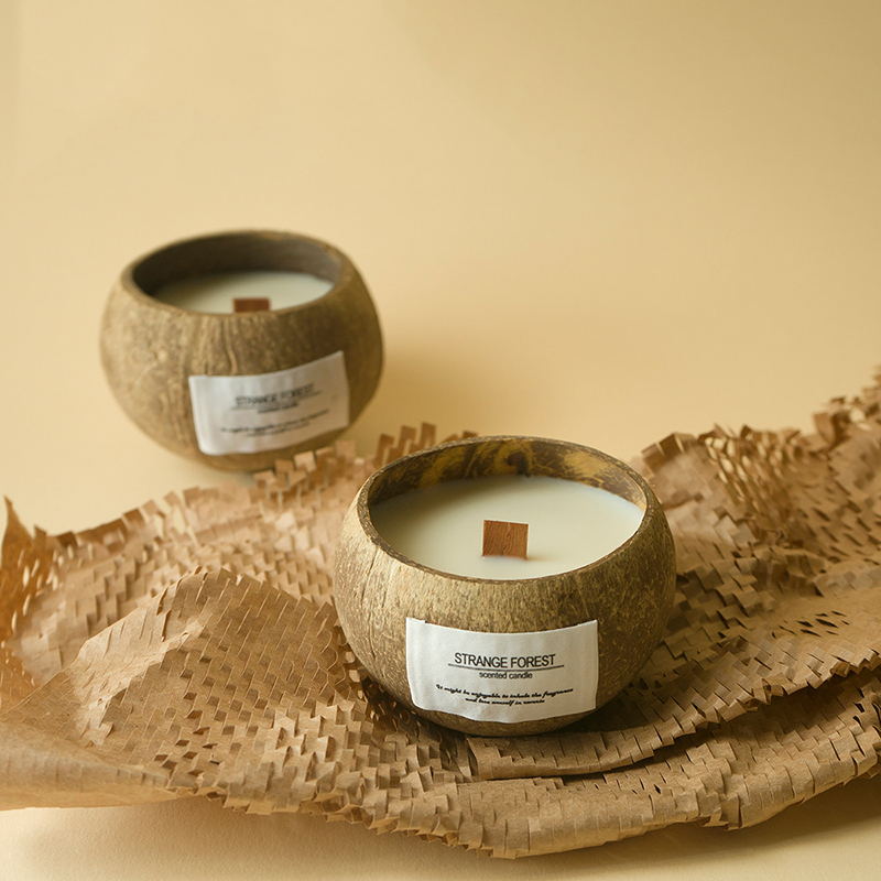Home Fragrance Scented Candle - Vela de aromaterapia casca de coco,