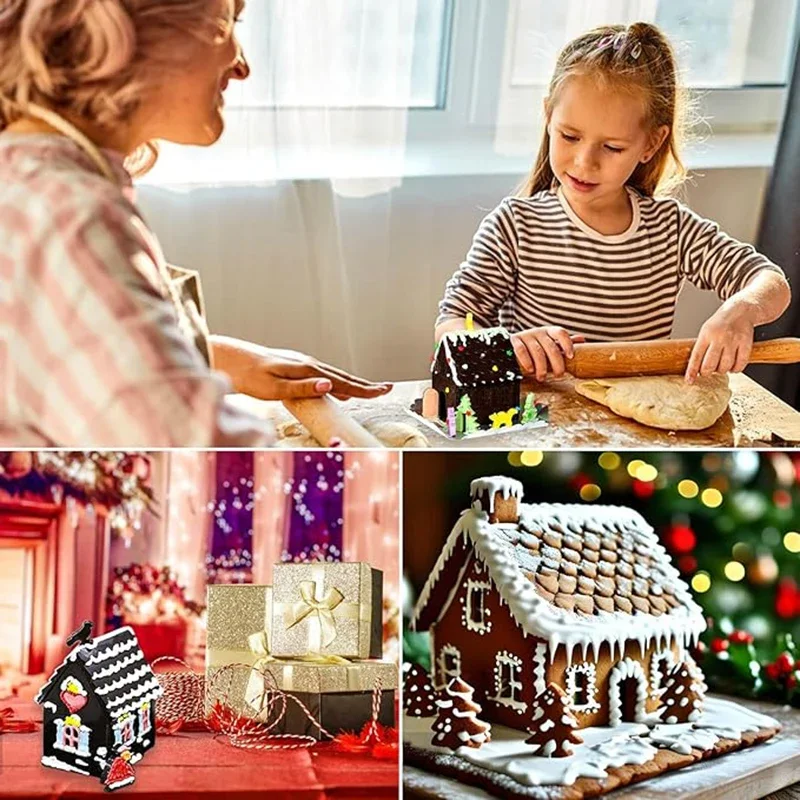 1pc casa de natal bloco de con - Home Fragrance Gingerbread avaliação e preço