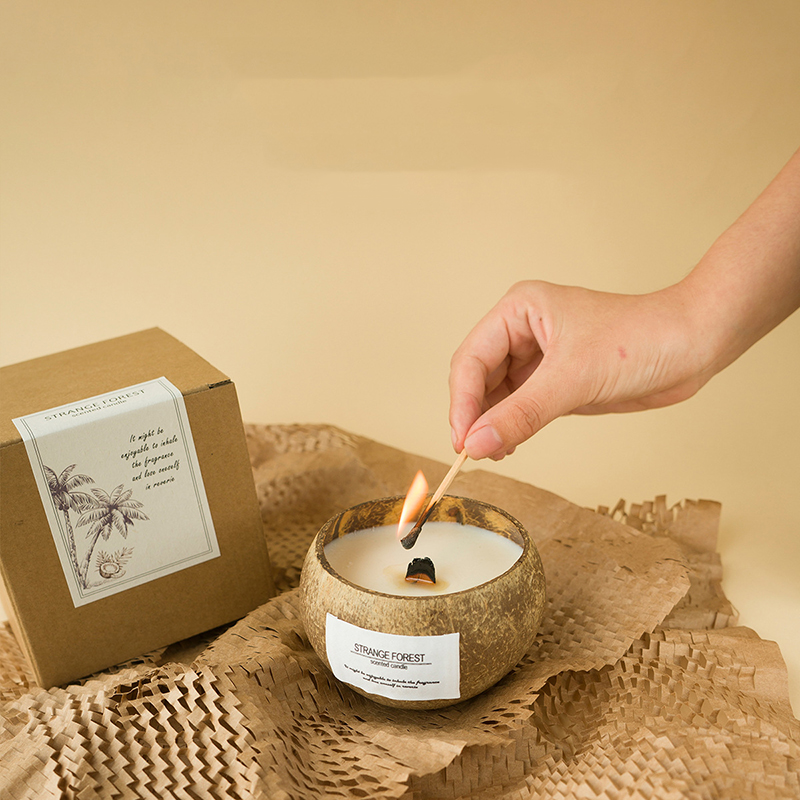 Vela de aromaterapia casca de  - Home Fragrance Scented Candle avaliação e preço