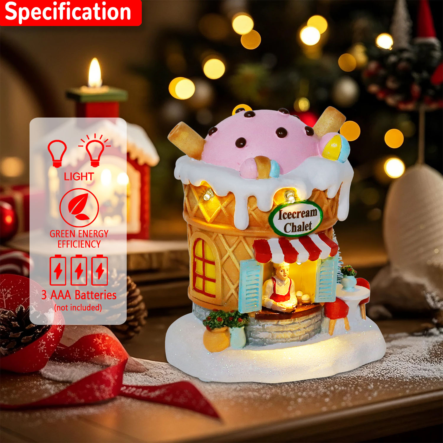 Ilumine a casa de vila de geng - Home Fragrance Gingerbread avaliação e preço