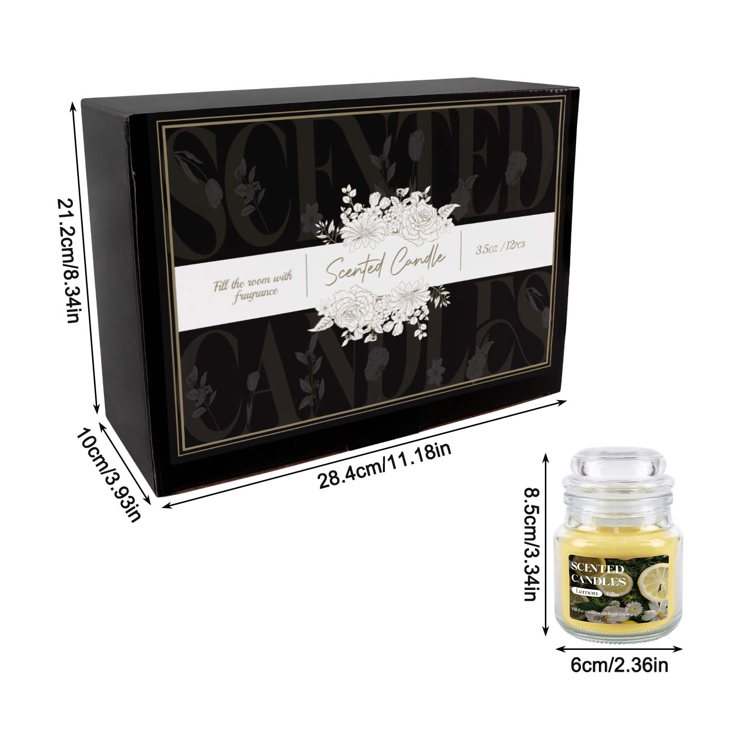 12 peças de velas perfumadas c - Fragrance Your Home avaliação e preço