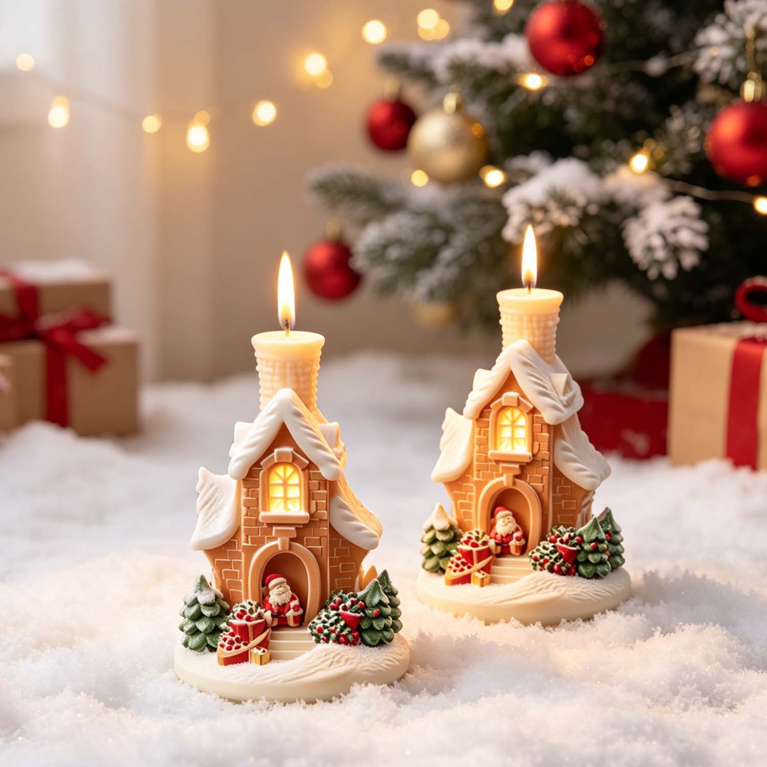 Molde de Silicone 3D Casa de N - Home Fragrance Gingerbread avaliação e preço